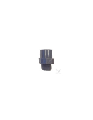 Terminal rosca macho flora pvc