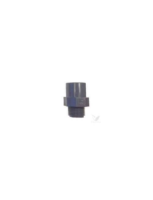 Terminal rosca macho flora pvc