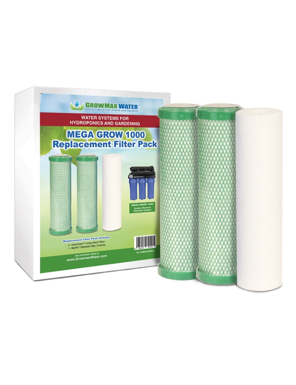 Pack filtros de recambio mega grow