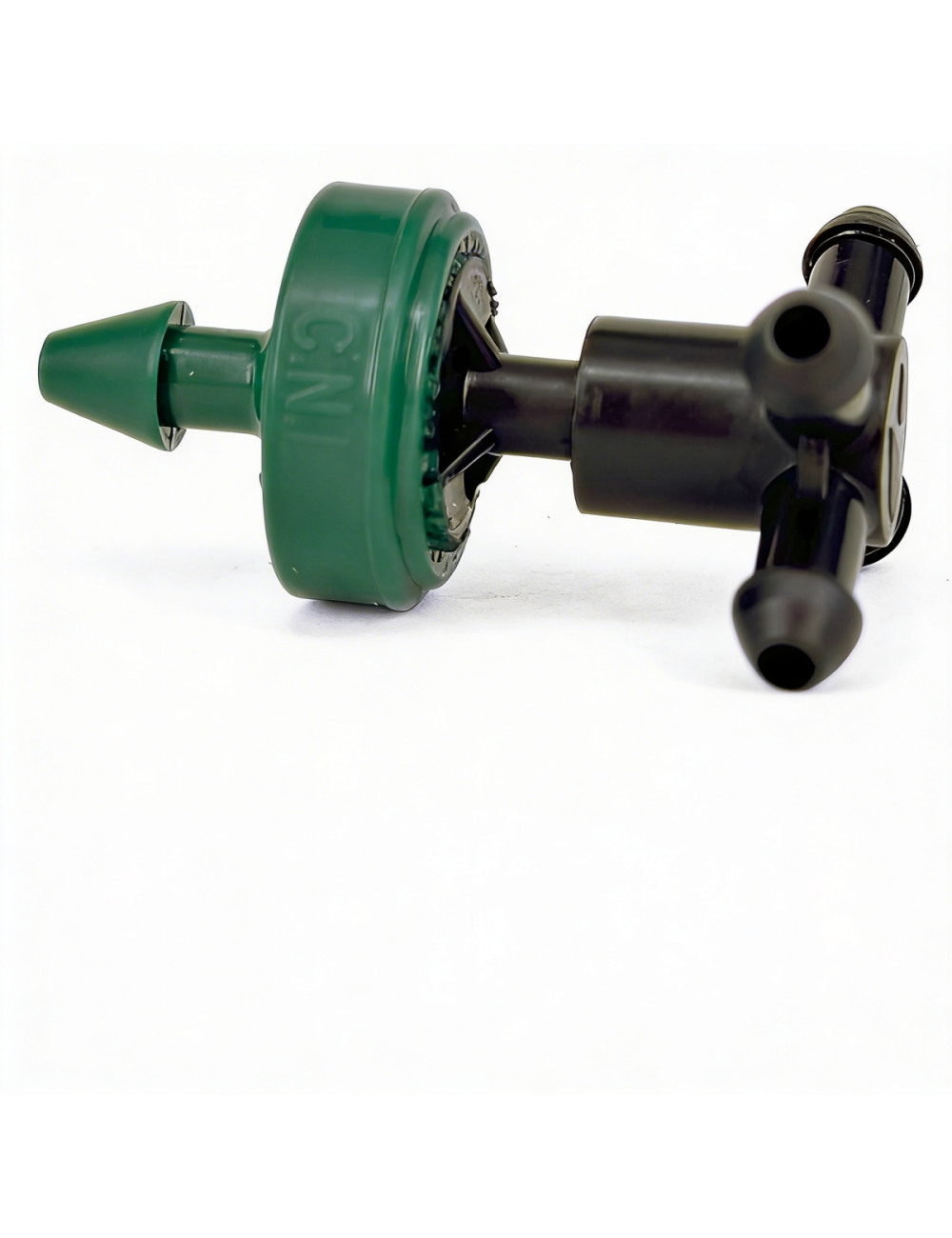Gotero 8 l/h autcompensante y antidrenante con distribuidor de cuatro salidas