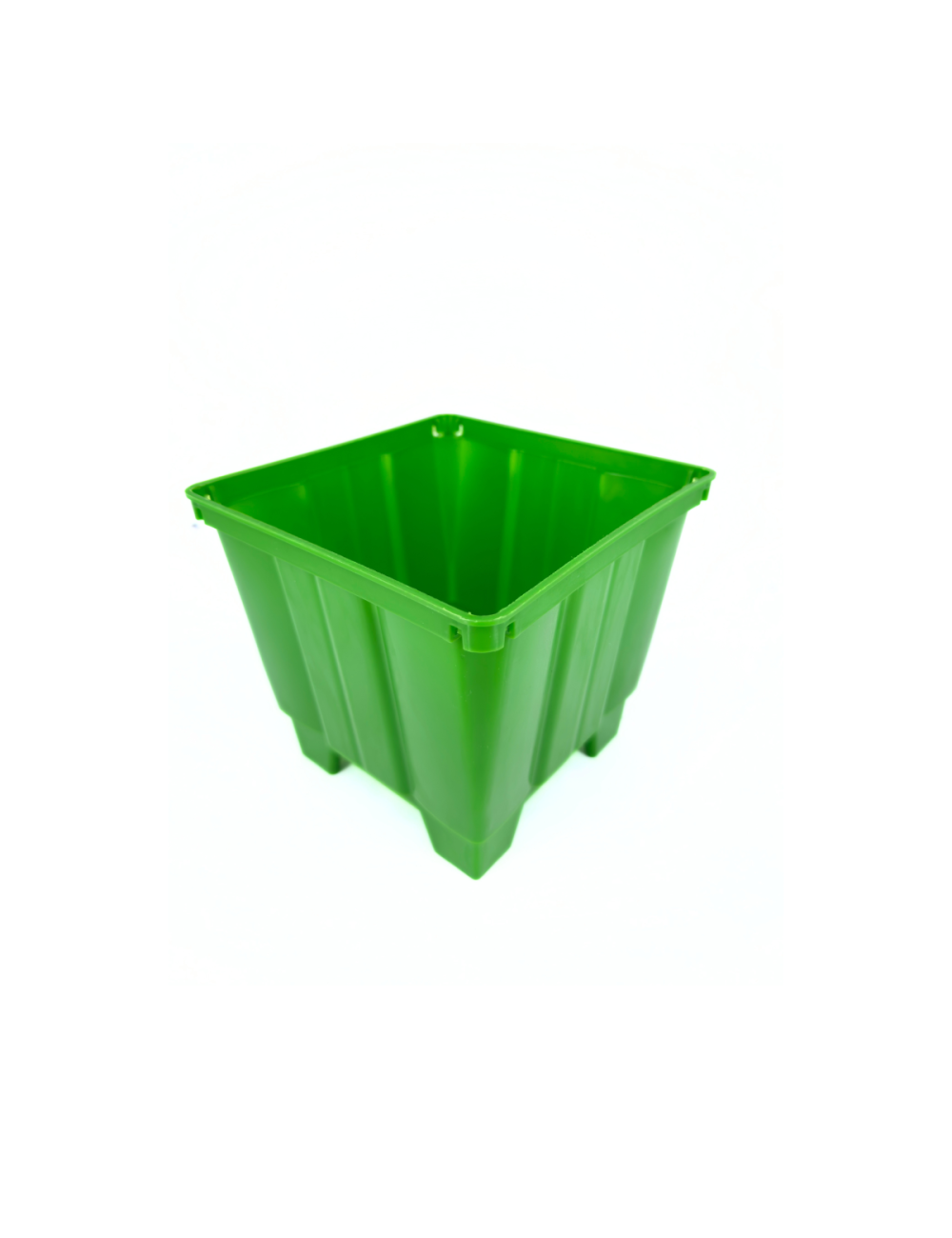 Maceta cuadrada verde