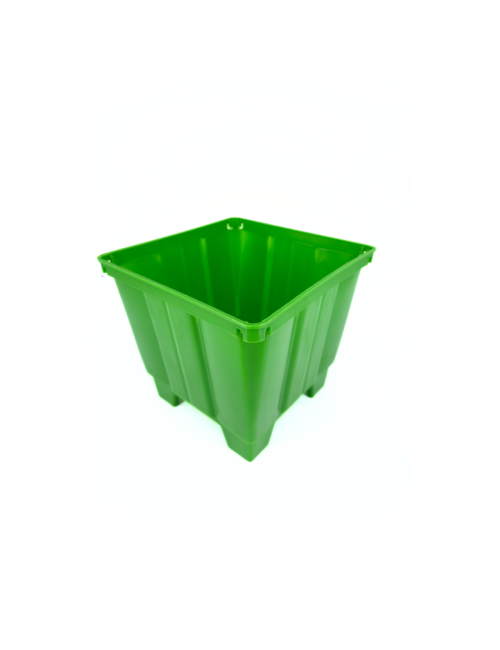 Maceta cuadrada verde