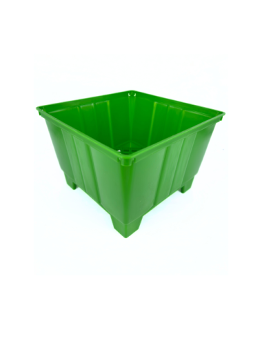 Maceta cuadrada verde
