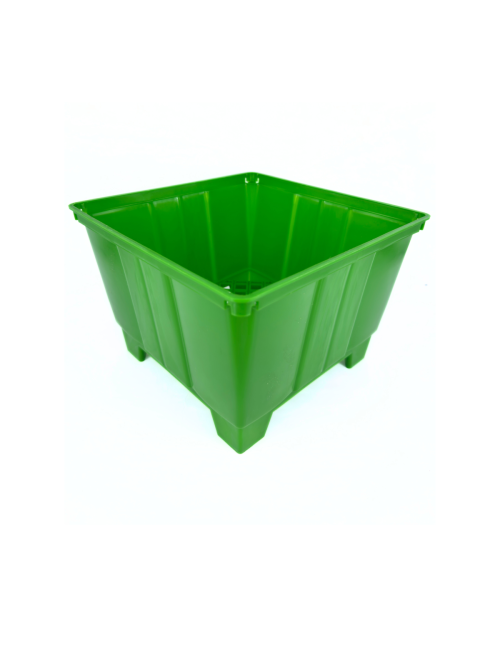 Maceta cuadrada verde