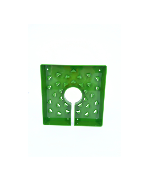 Tapa de maceta cuadrada verde