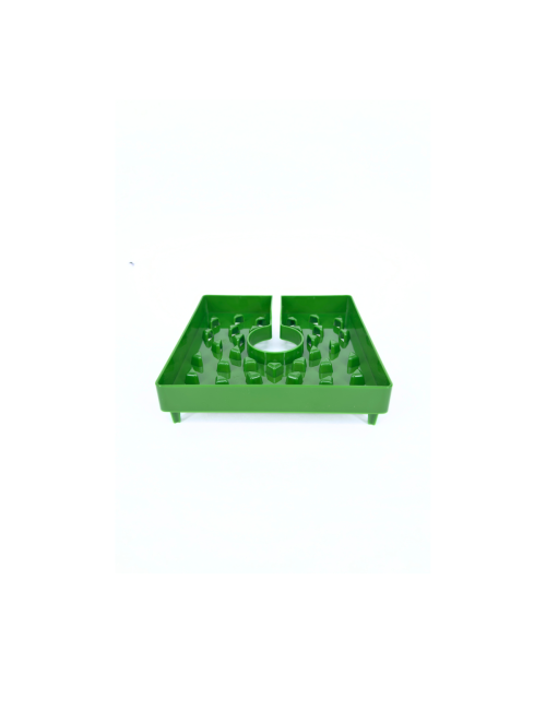 Tapa de maceta cuadrada verde