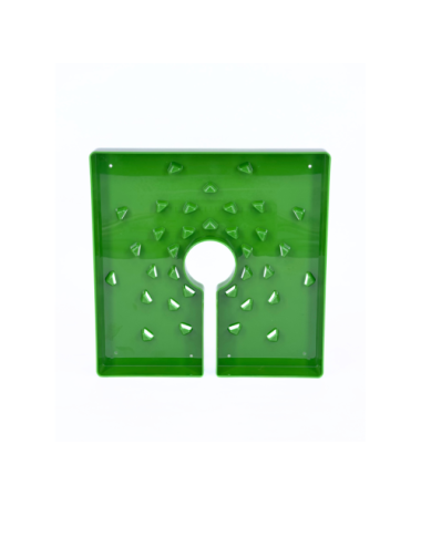 Tapa de maceta cuadrada verde