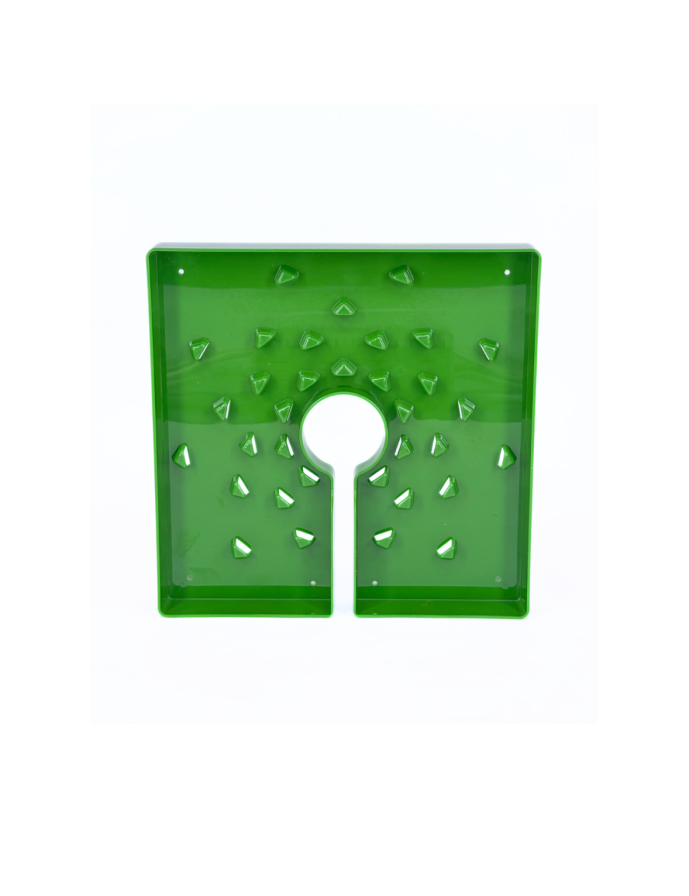 Tapa de maceta cuadrada verde
