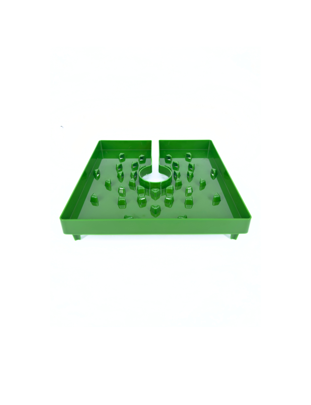 Tapa de maceta cuadrada verde