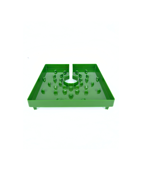 Tapa de maceta cuadrada verde