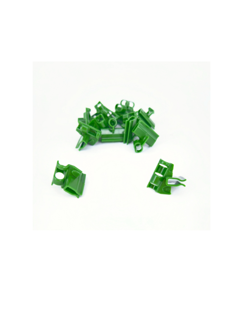 Clips riego verdes