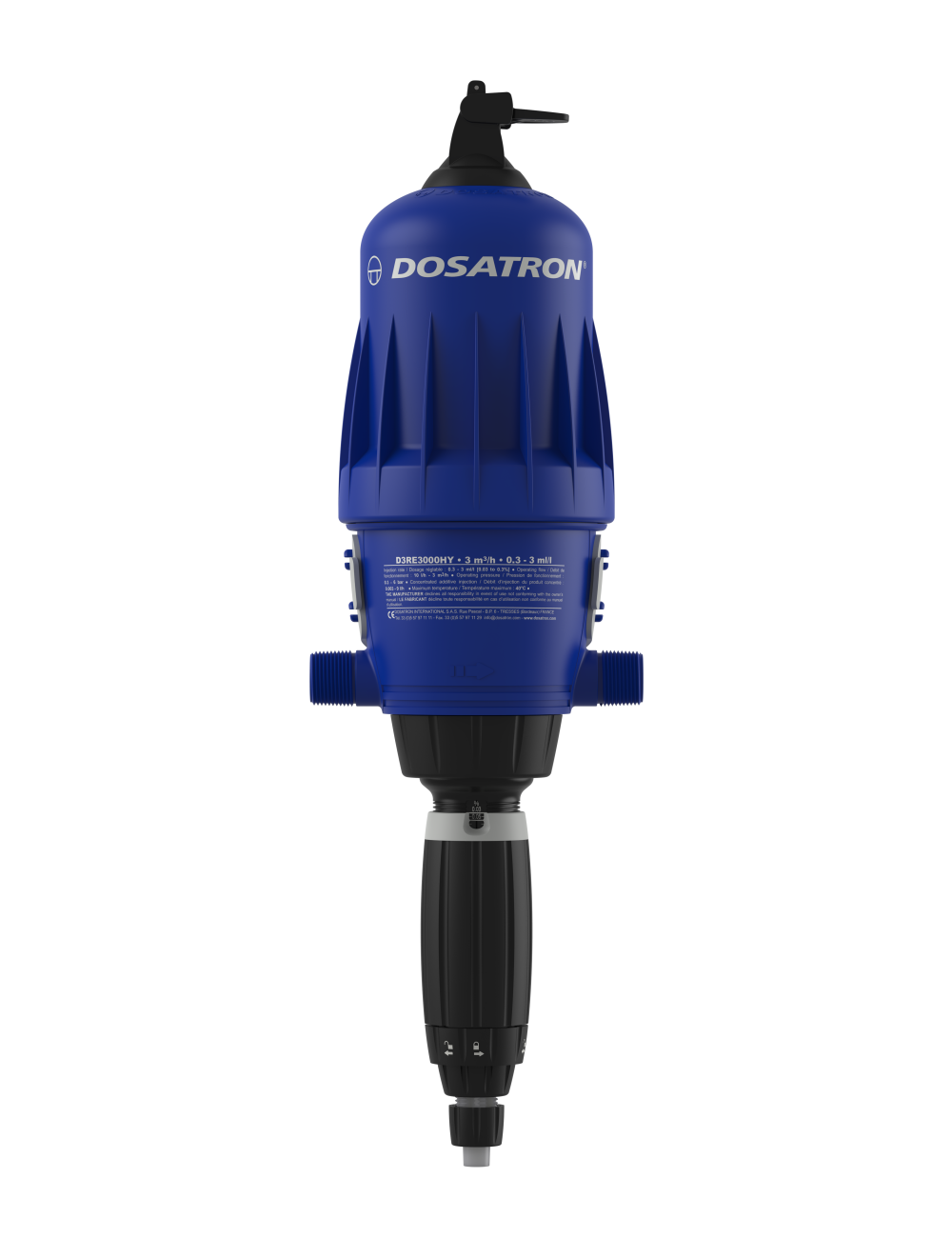 Dosatron max 0,03 a 0,3%-1,25 a 11ml/gal d3re3000bpvfhy