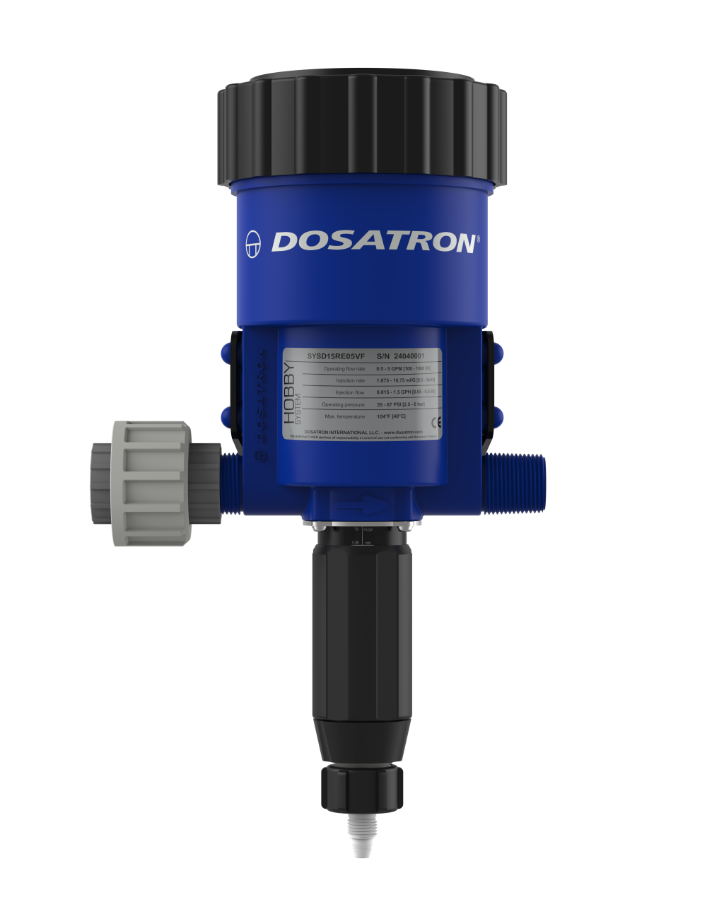 Dosatron 0,05 a 0,5% -  1.875 - 18.75 ml d15re05vf