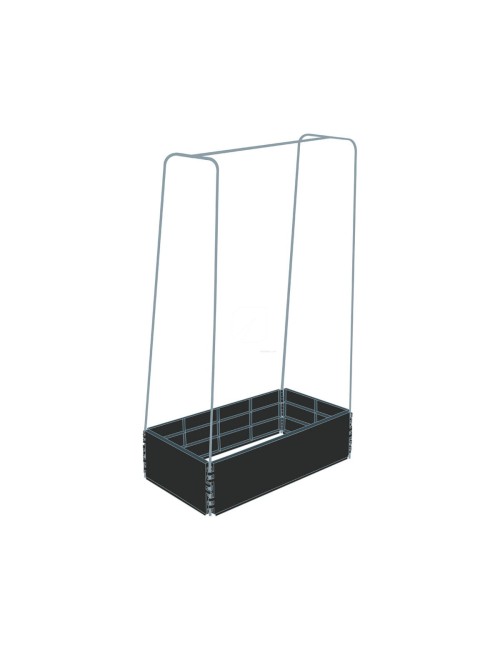 Mini grow bed con estructura metálica