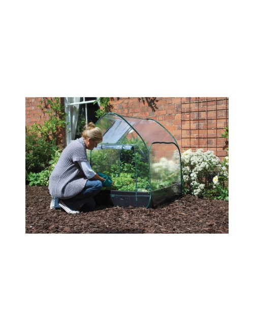 Cubierta plástico pop up para grow bed