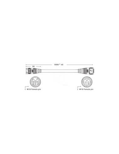 Cables de extensión 5 m driver remote zeus (2 uds)