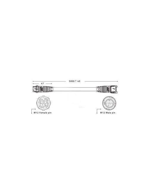 Cables de extensión 5 m driver remote zeus (2 uds)