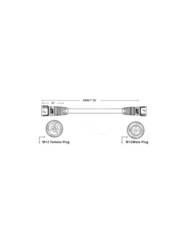Cable daisy-chain led 5 m zeus lumatek