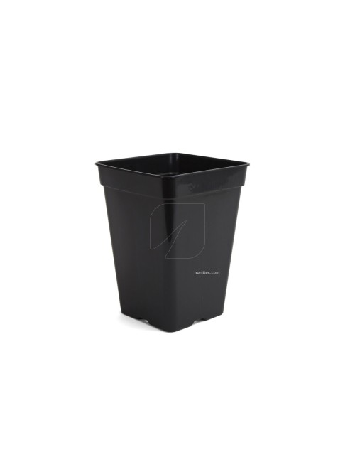 Maceta cuadrada negra