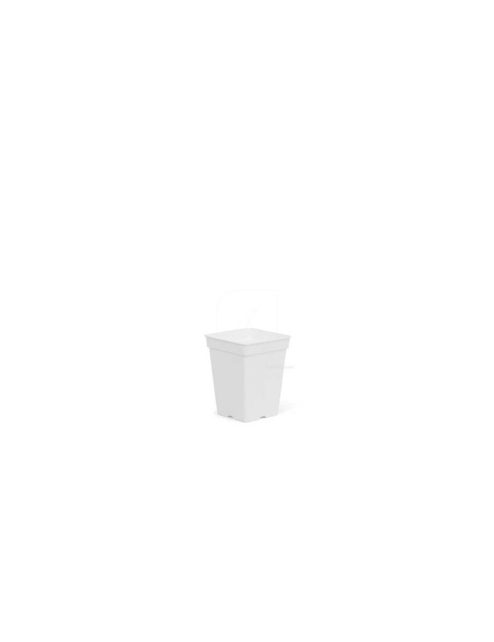 Maceta cuadrada blanca