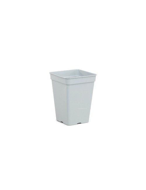 Maceta cuadrada blanca