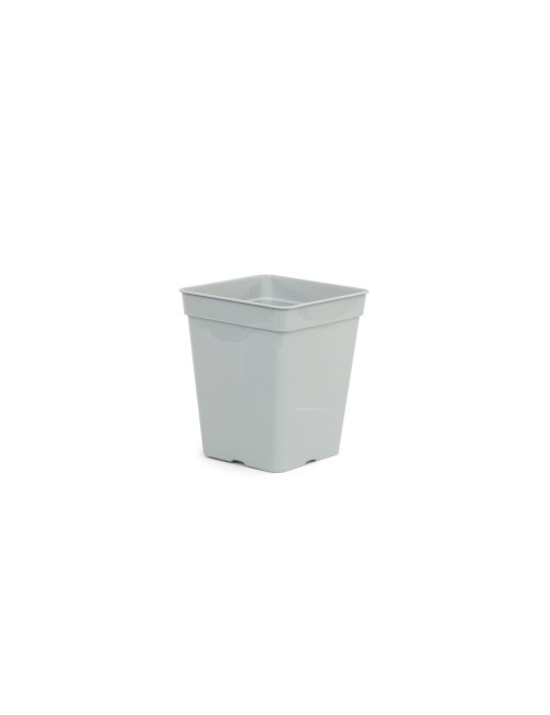 Maceta cuadrada blanca