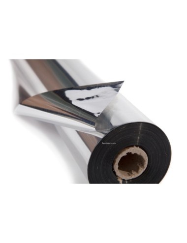 Plástico mylar ultra plateado 100 x 1,4 m x 35µm
