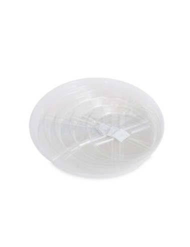 Plato redondo plástico transparente vdl