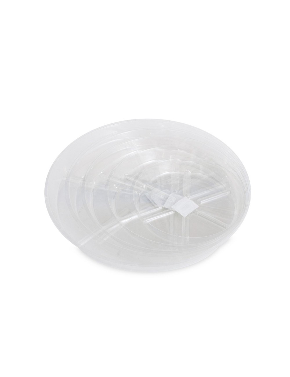 Plato redondo plástico transparente vdl
