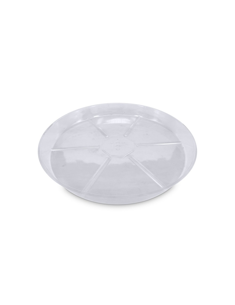 Plato redondo plástico transparente vdl