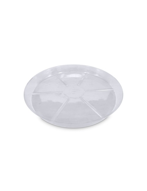 Plato redondo plástico transparente vdl