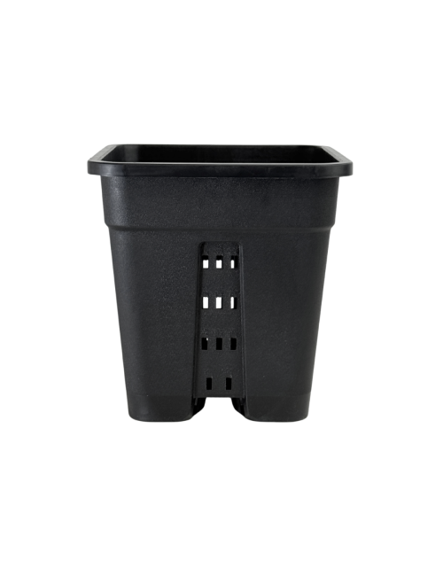 Maceta cuadrada negra agujereada 31 x 31 x 31,6 cm 18 l aeropot
