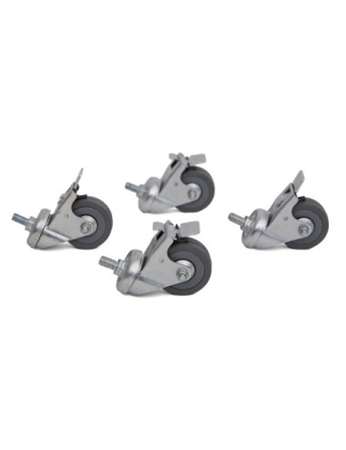 Kit ruedas soporte bandeja eu (4 uds)