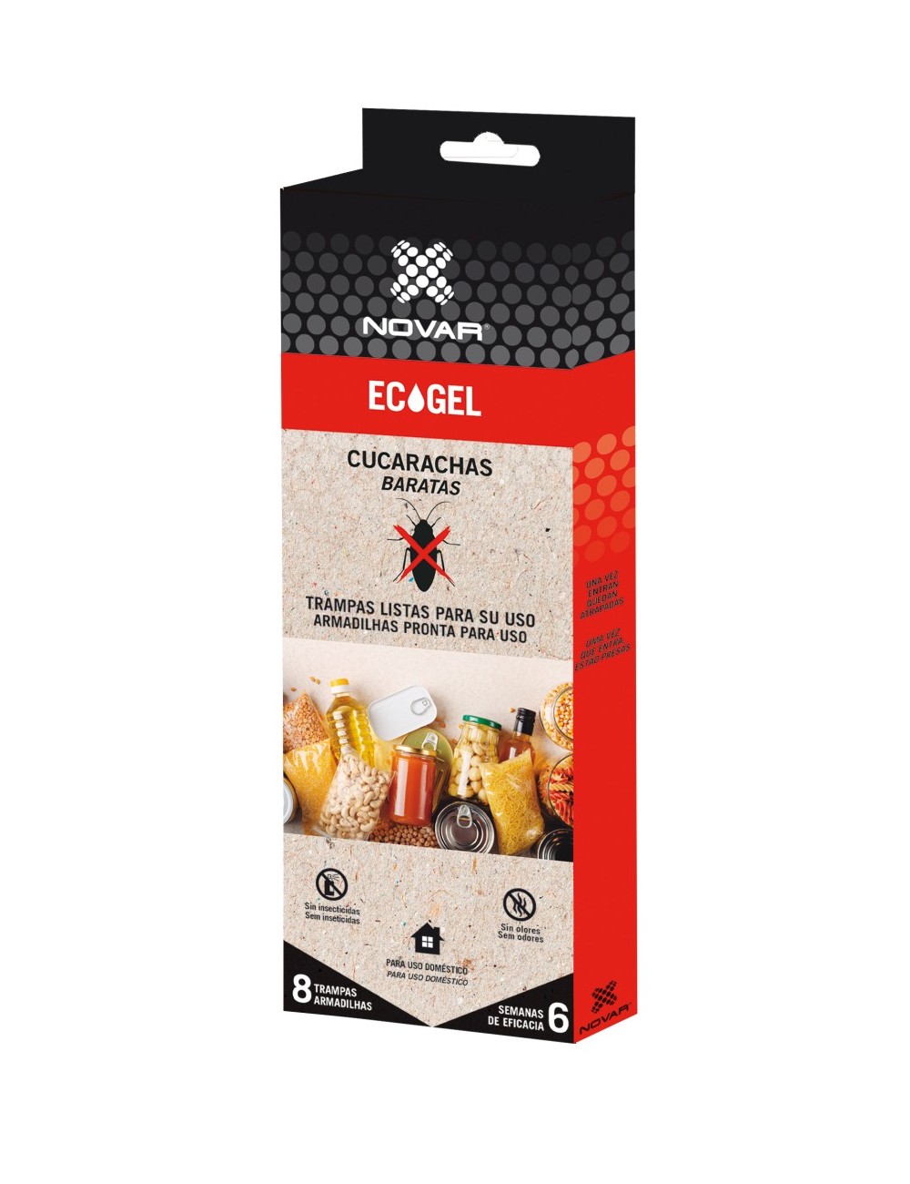 Trampa adhesiva cucarachas vithal