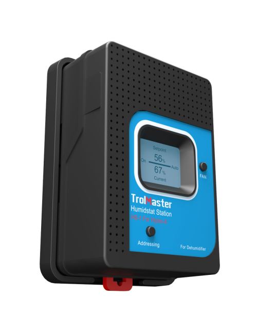 (hs-1) estación de humidistato  para deshumidificador con terminal de 24v