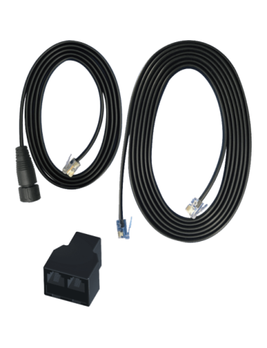 (dcc-1) cable interconexion resistente al agua rj12 a m16 x