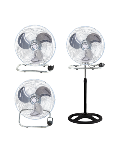 Ventilador 3 en 1 metal 50 cm vanguard hydroponics (2 unidades / caja)