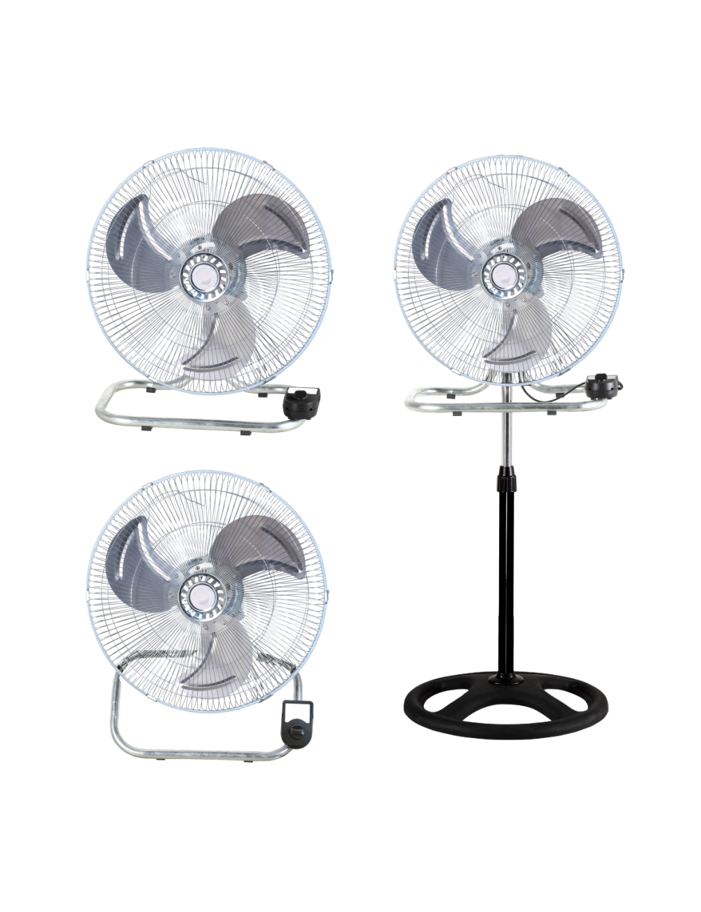 Ventilador 3 en 1 metal 50 cm vanguard hydroponics (2 unidades / caja)