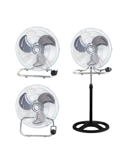 Ventilador 3 en 1 metal 50 cm vanguard hydroponics (2 unidades / caja)