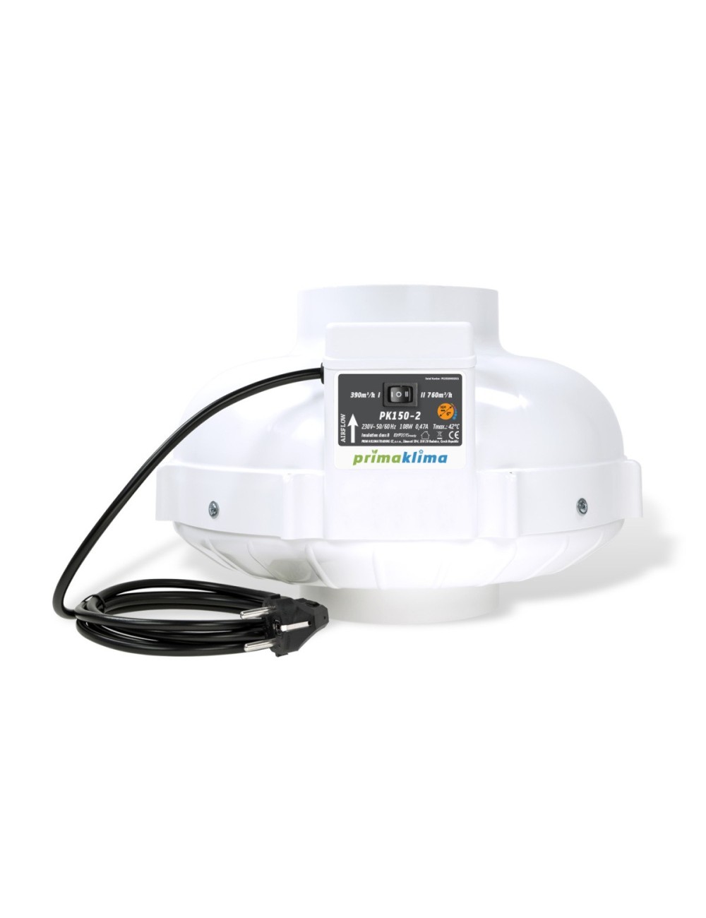 Extractor 2 velocidades prima klima
