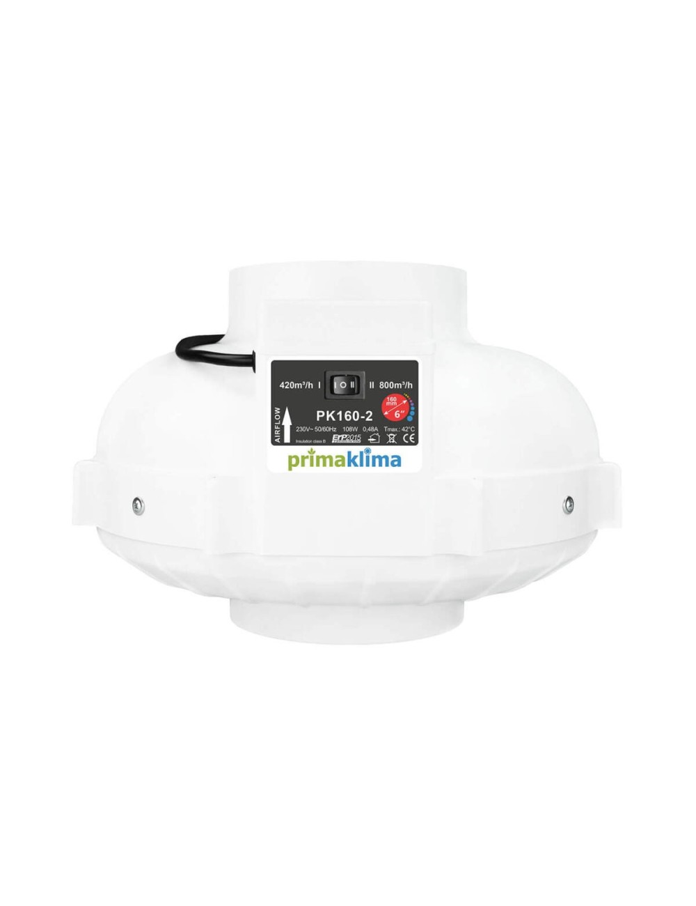 Extractor 2 velocidades prima klima