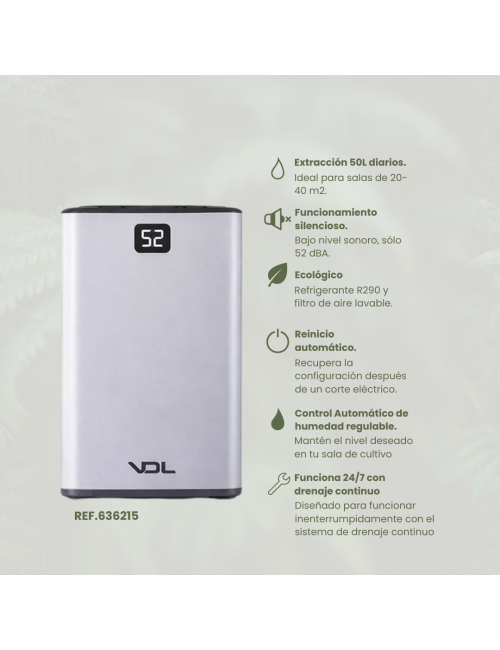 Deshumidificador 50 l/d vdl