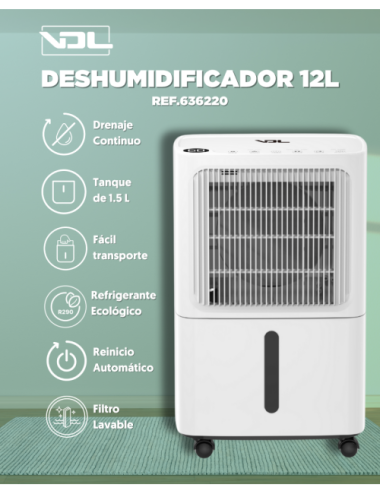 Deshumidificador 12 l/d vdl