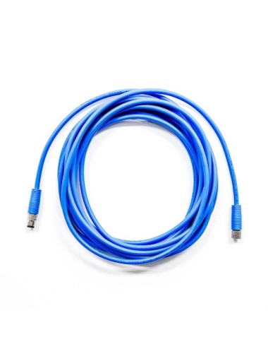 M8 4pin male to 4pin female double end cable 5m 24awg pvc ral5015 blue
