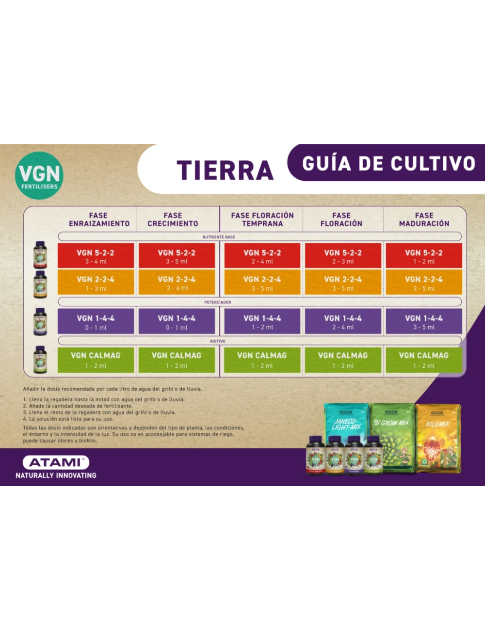 Fertilizante vgn calmag atami