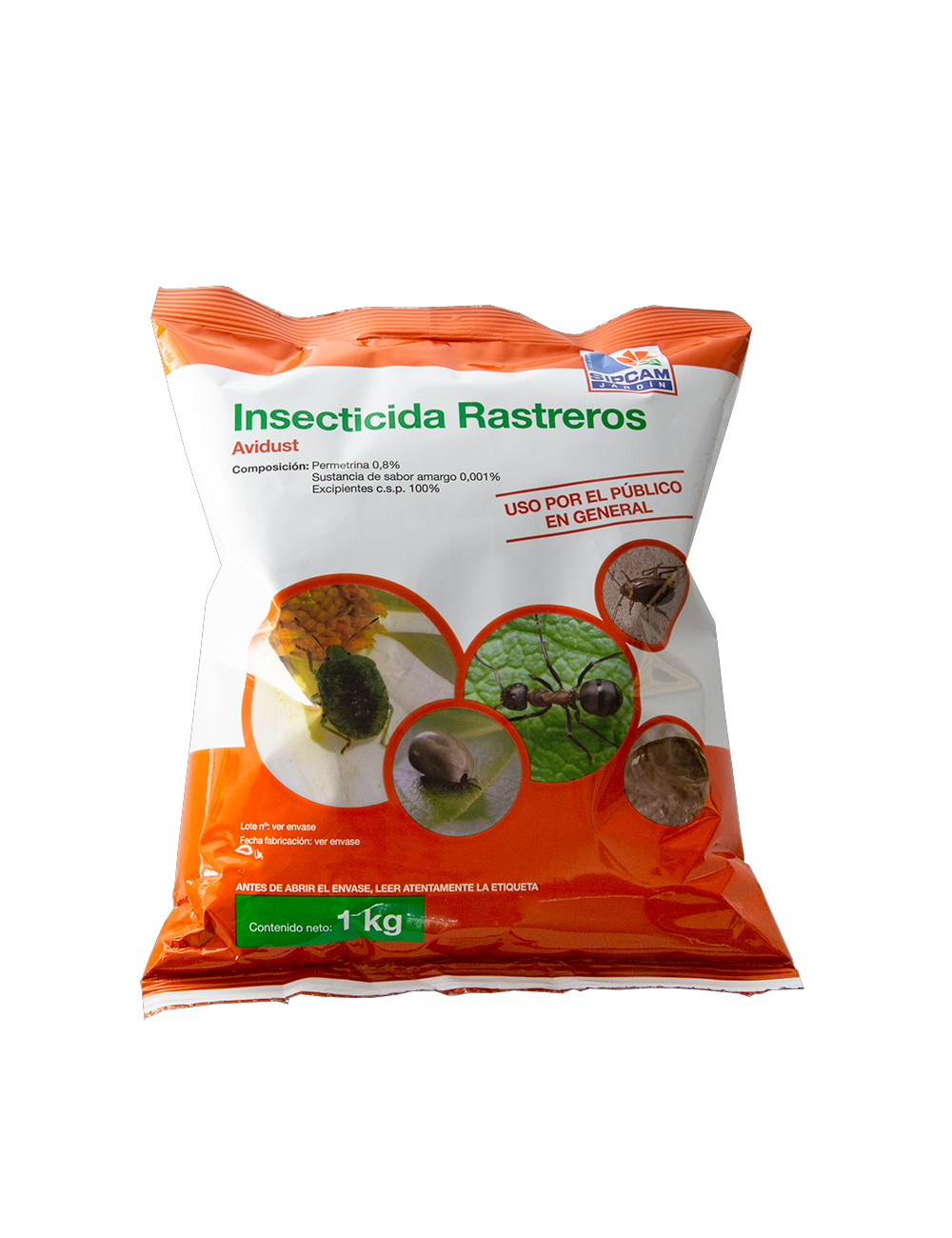 Avidust insecticida permetrina 0,8% 1 kg (insecticida rastrero)