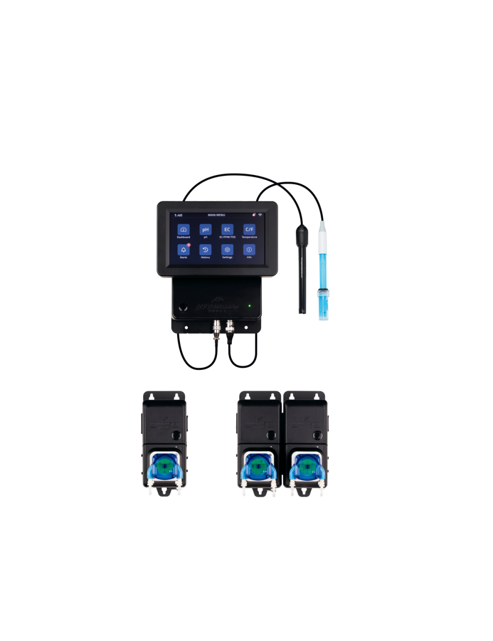 Kit controlador c800 pro y bombas c10+c20 aqua master